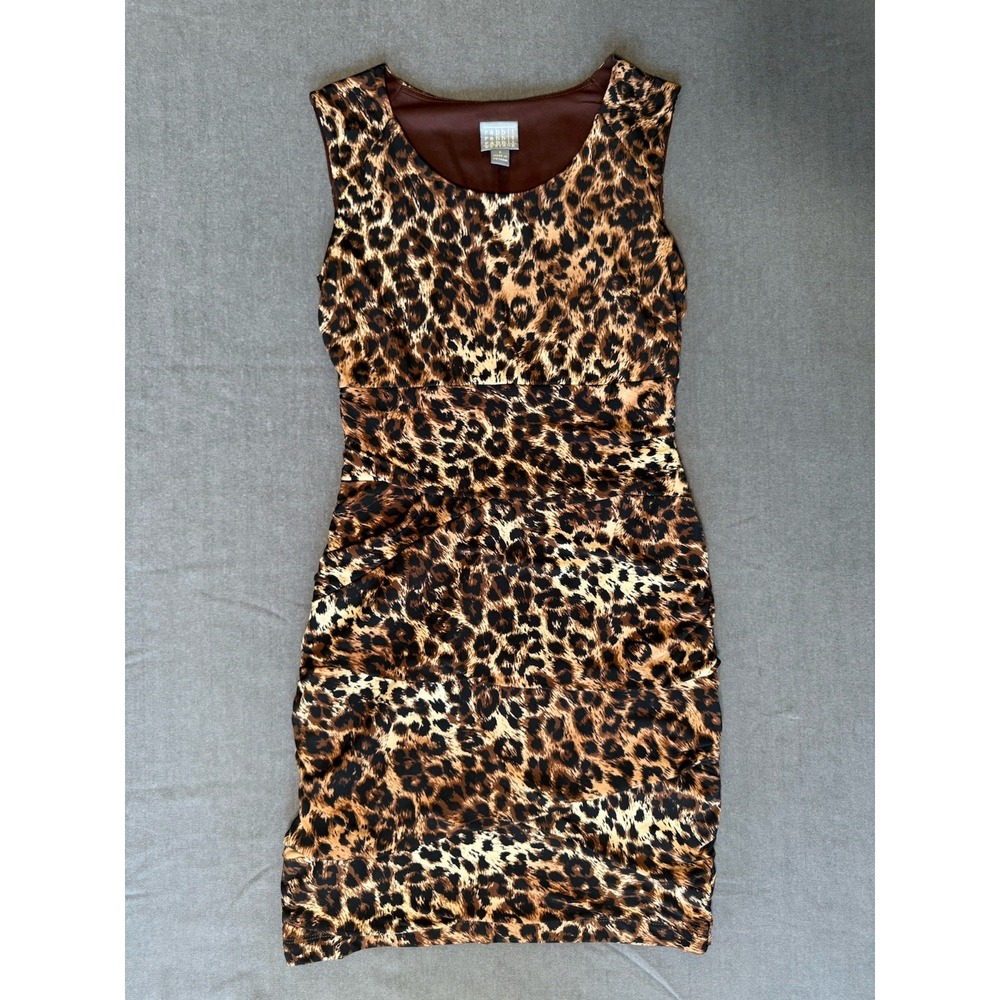 NWOT Rabbit Rabbit Rabbit Designs Leopard Print Dress Womens Size 6 Sleeveless